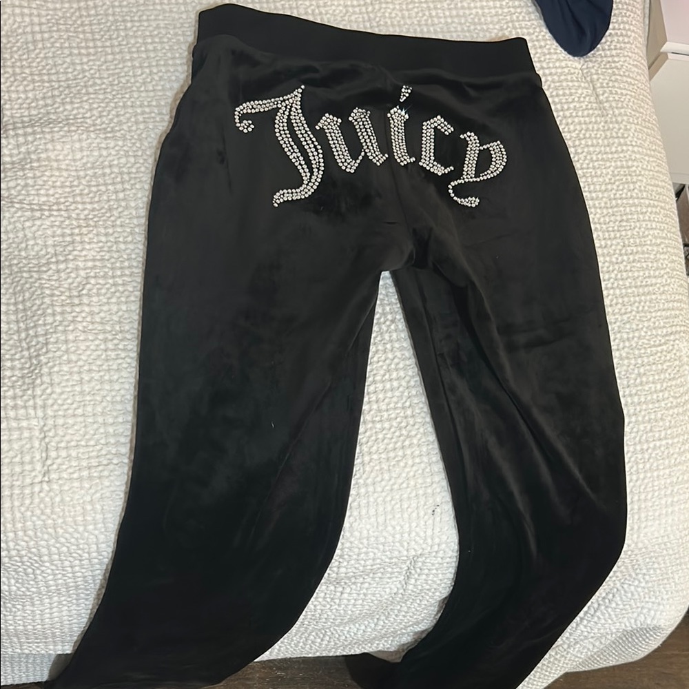 Juicy Couture Black velvet Lounge Pants